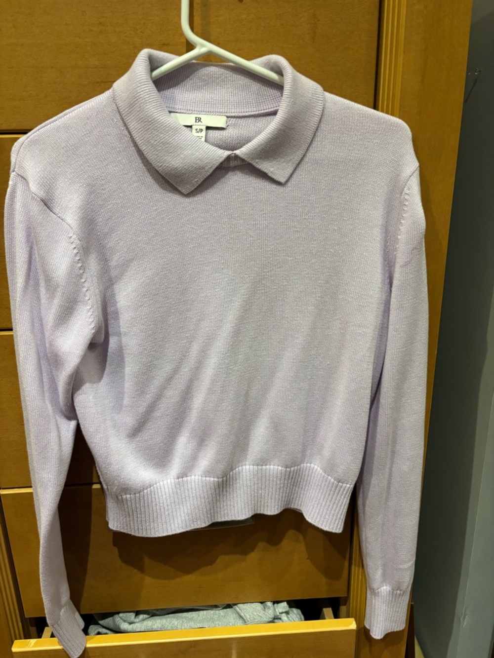 Banana Republic Lilac Polo Knit Top